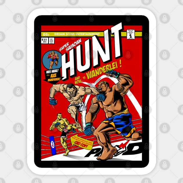 Hunt vs. Silva Sticker by Heroesandheadkicks